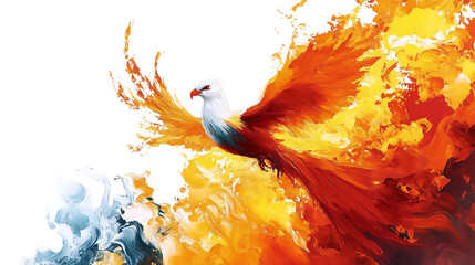 Mythical Phoenix Illustration