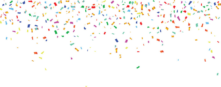 festive colorful confetti rainbow falling celebration party birthday carnival fun vibrant bright sprinkles abstract