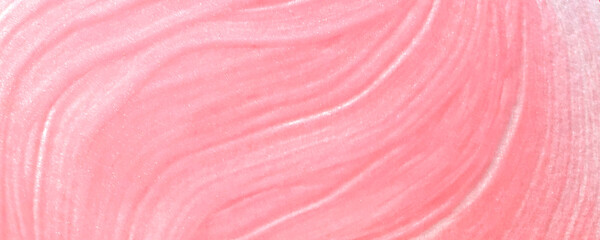 絵の具で描いたシルクのピンク色テクスチャ背景