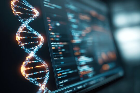 Molecular biology data on digital display