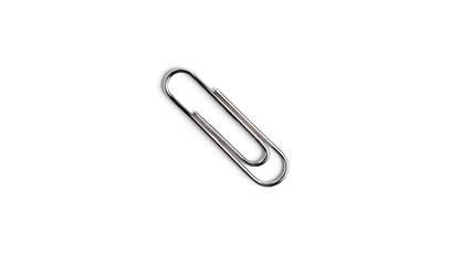 Paper clips on a white background. High quality photo