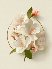 Elegant Cherry Blossom Floral Art &ndash; AI Generative