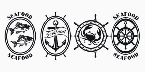 Four circular emblems with intricate designs and symbols representing different meanings Vector © RABBY MIA