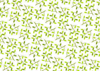 アレンジ可能な植物柄ベクターパターン