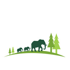 Elephant Family Nature Silhouette © Patricia Agatha