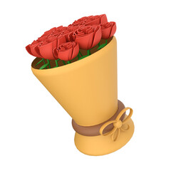 Flower Bouquet 3D Illustration