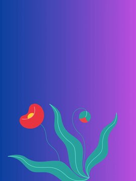 abstract colorful background with butterflies