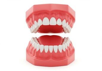 Obraz premium Dental model showing teeth and gums