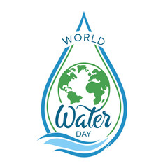 Obraz premium world water day vector 