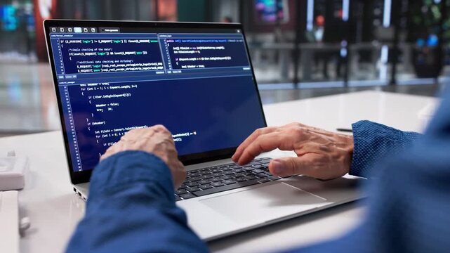 Male Programmer Writing Code
