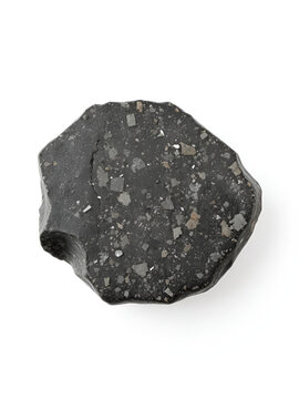 umbled Argillite stone isolated on white