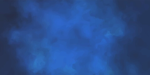 Abstract Blue Watercolor Texture Background / Deep Blue Smoke Nebula Illustration © Dayatz