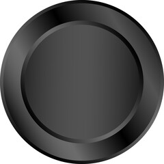 black and white glossy button