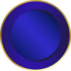 blue glossy button