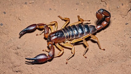 Desert Scorpion on Sand