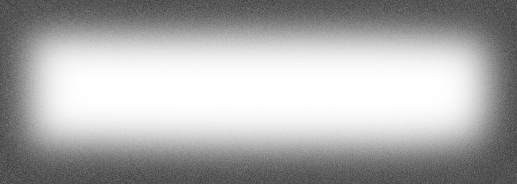 Black and White Round Vignette Noise Gradient Background with old film texture and Blurred Edges and Bright Center for Design. Realistic transparent overlay and noise. Grainy texture frame.