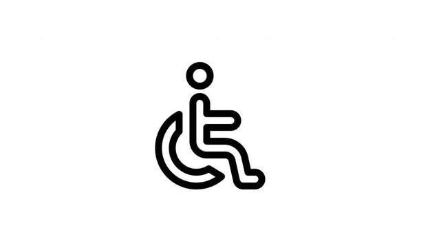 wheelchair animated icon