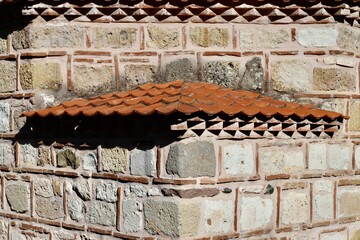 Traditional Red Tiled Conical Roof 