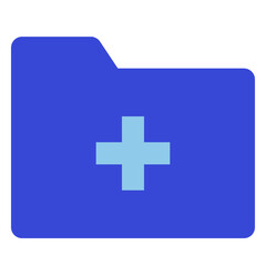 Fototapeta premium folder bluetone icon set