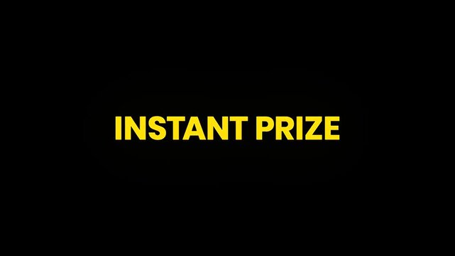 Instant Prize Cinematic Text Morphing Animation 4K for Giveaway Campaigns Contest Promotions and Reward Marketing