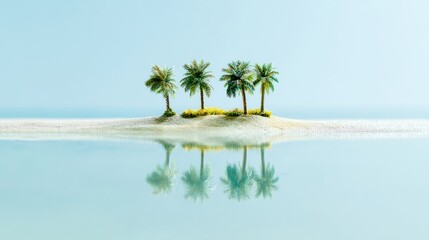 Fototapeta premium Tropical Island Paradise Reflection
