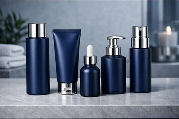 コスメボトル　モックアップ　サンプルイメージ