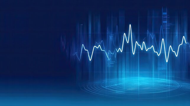 Vital Signs: Abstract Heartbeat Monitor Display