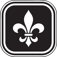 Fleur de lis - ornament icon vector © Masud