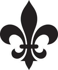 fleur de lis - ornament icon vector design template © Masud