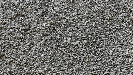 top view of rough gray granular concrete wall texture