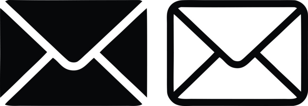 Envelope Icon PNG Set Transparent Background Mail Symbol Collection