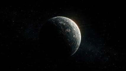 Obraz premium Alien Planet in Deep Space