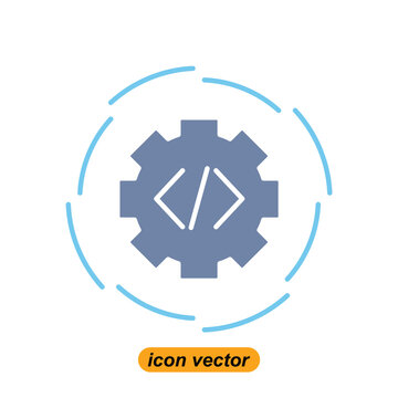 development icons. Flat illustrations of development vector icons for the web. Vector illustrations of company icons.