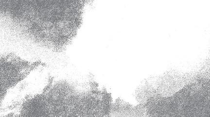 Obraz premium Grey and white stippled texture background with abstract organic shapes and scattered dots