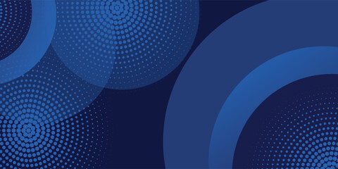 Fototapeta premium Abstract blue geometric background. Dynamic shapes composition.vector