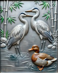 Fototapeta premium Great crested grebe