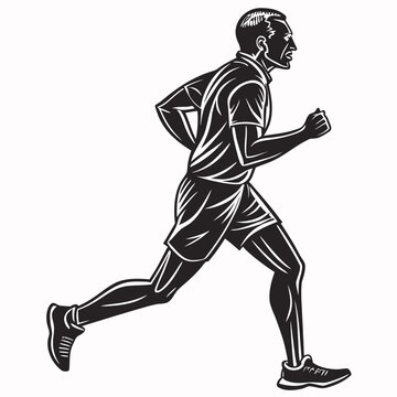 running man silhouette