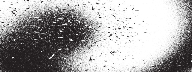 Abstract night sky texture of blue rain drops on a black background with bright magic particles and white star dust illustration vector  © HexaFrame