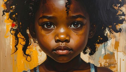 Portrait of a Young African Girl.