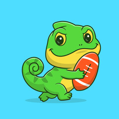 Obraz premium cartoon frog with a smile
