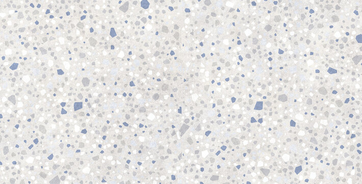 Neutral Terrazzo Texture Background blue and grey light terrazzo