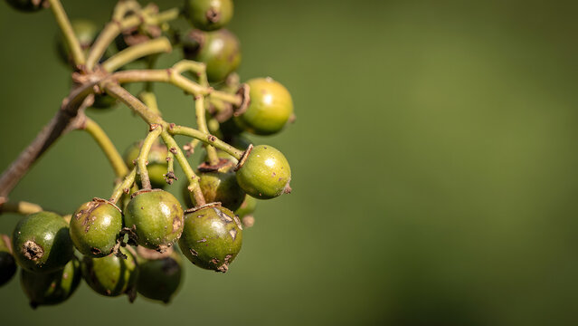 Melia Azedarach Seed Pods Macro
