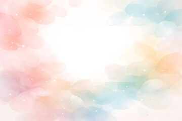 Pastel Watercolor Cloud Banner Background