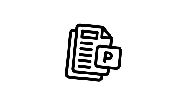presentation animated icon