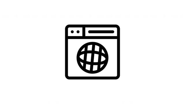 web browser animated icon