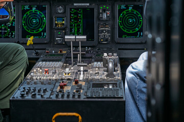 Frecce Tricolori Air Show. Thrilling flight. Various aircraft.