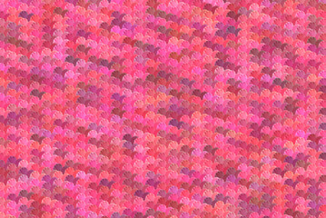 Seamless Pink Fish Scale Pattern Abstract Background