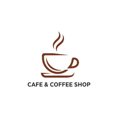 Abstract cafe coffee shop logo template creative design element business brand identity