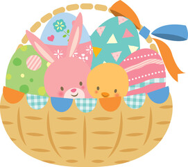 バスケットいっぱいのイースターエッグ © imoan