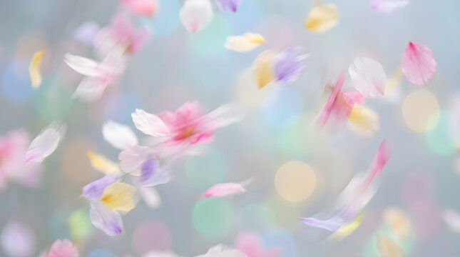 Flores rosadas movimiento circulo naturaleza primavera